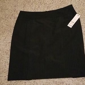 Pinstripe Navy Pencilskirt